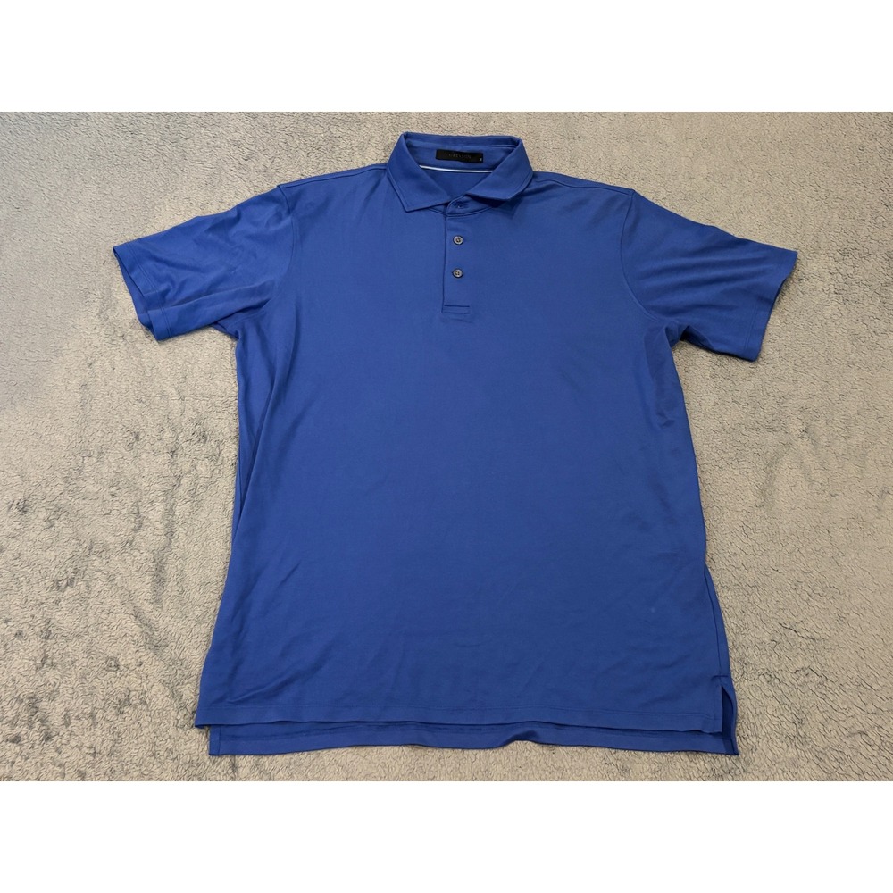 Greyson Mens Blue Short Sleeve Golf Polo Shirt Size M
